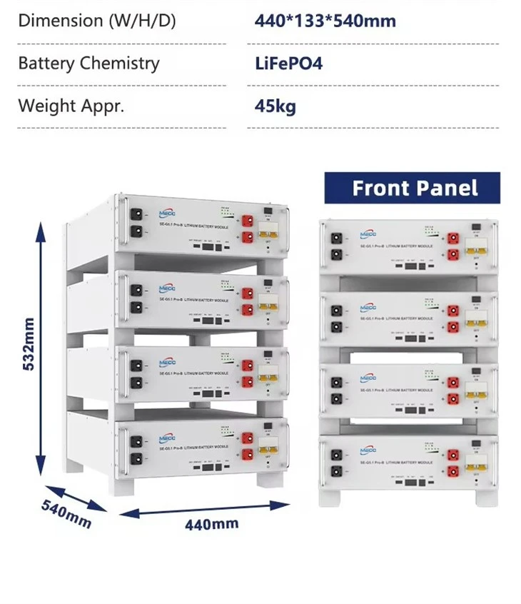 48v 100AH Lifepo4 Battery Rack